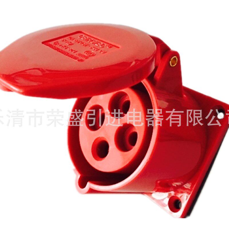 4孔32A荣盛CEIRSIEC防水防爆航空工业插座(暗装直座)RS-324