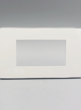 银边120型三位空面板 可装3个23x36mm模块 多媒体120型墙插面板