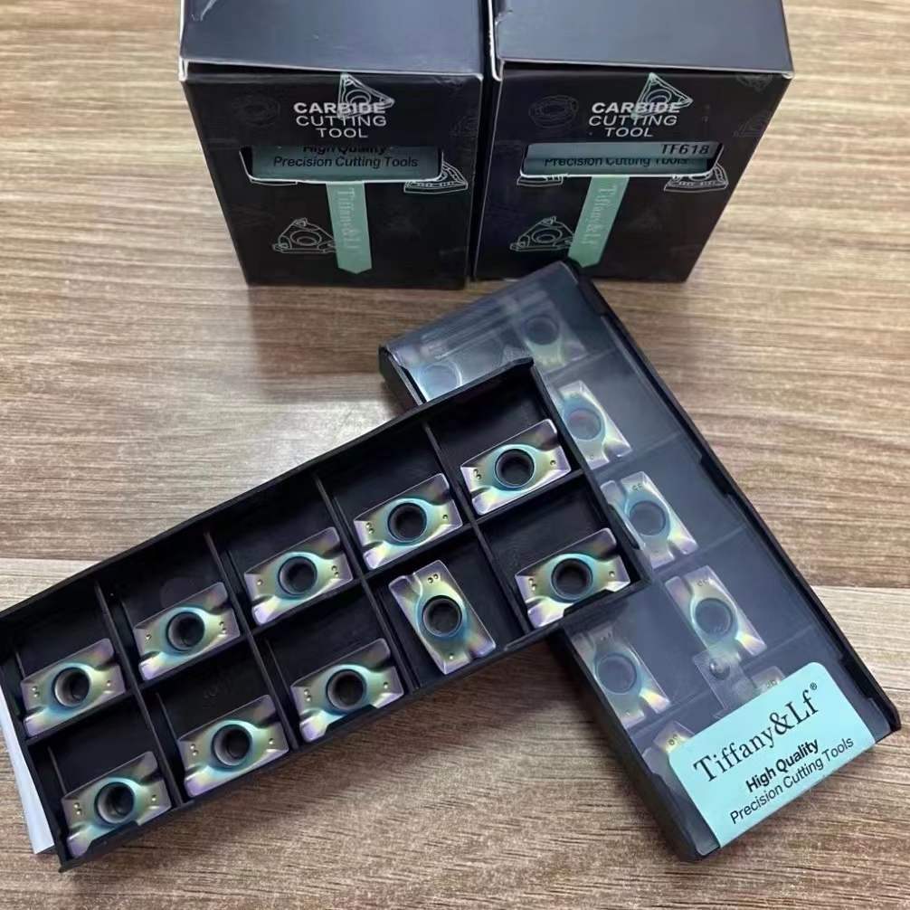数控铣刀片APMT1604/1135PDER超硬七彩纳米涂层加工磨具钢淬火件