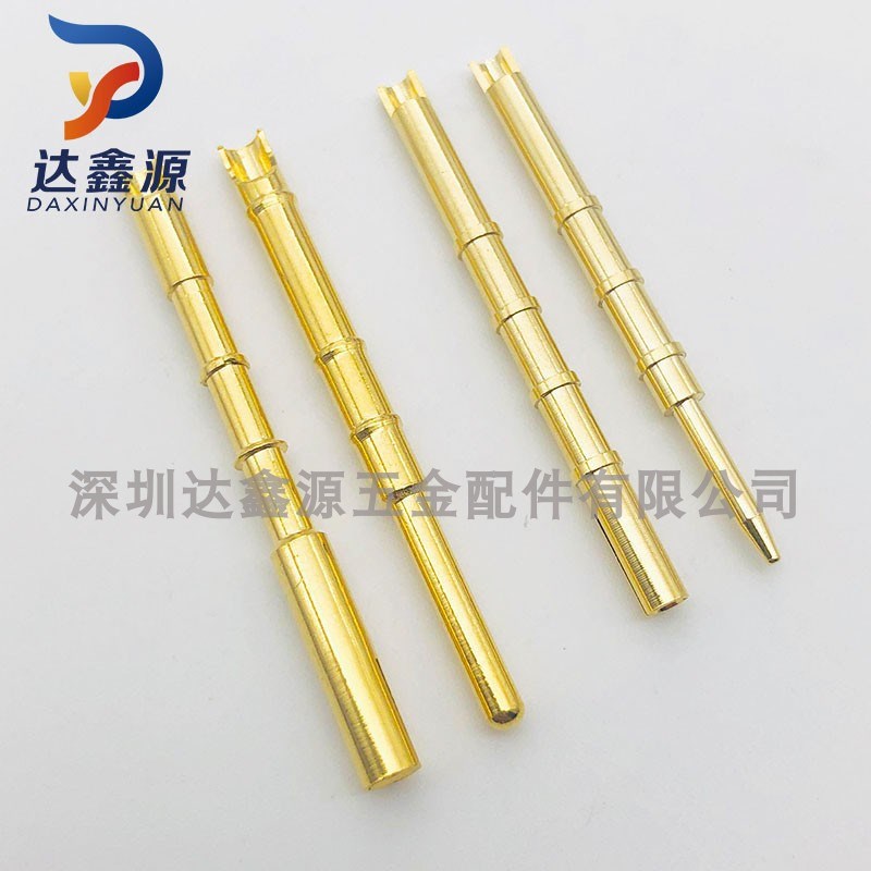 现货供应铜针插针连接器1.62.2高弹性磷铜公母铜针插针插孔pin针