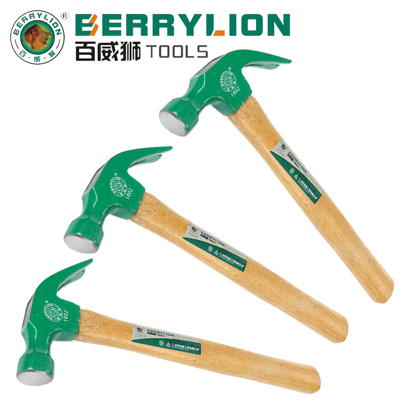 百威狮羊角锤 木柄羊角锤 圆柄羊角锤 起钉锤 拨钉锤 启钉锤铁锤