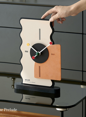 in桌面座钟家居饰品书房卧室房间装饰时钟表高档电视柜