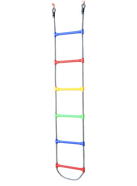 悬挂秋千儿童感统训练器材幼儿园悬吊攀爬梯体能吊缆六档绳梯