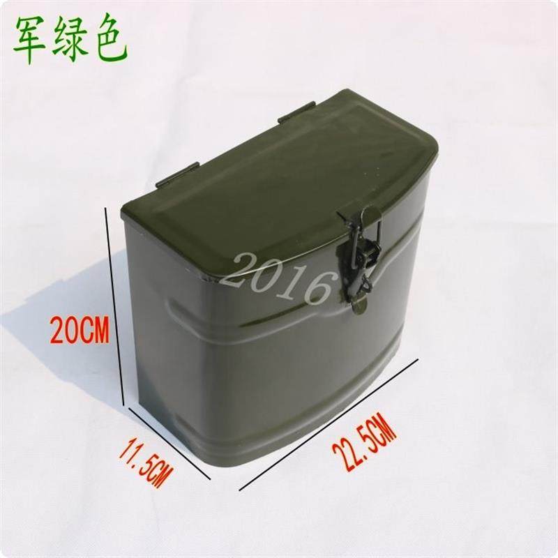 机车电动车工具箱保险杆置储物盒护杠多用箱水杯架三轮铁箱子锁