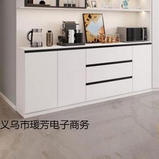 嵌入房冰箱餐边柜一体靠OLN轻奢简约酒柜家用客厅式 厨储墙物柜