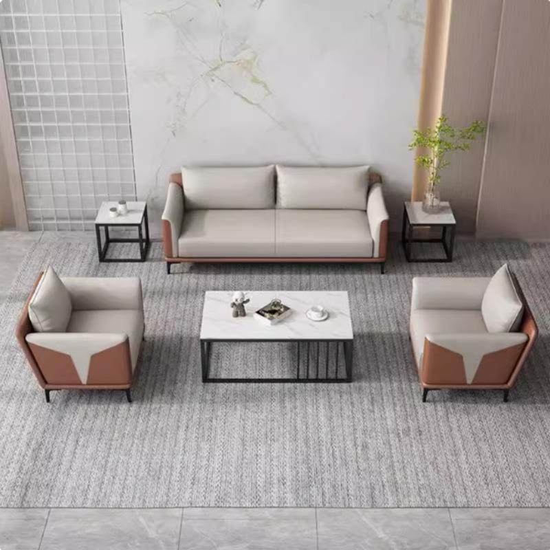 办公沙待发接商务沙发室酒沙发现代简店约工厂办公皮SF21沙发组合
