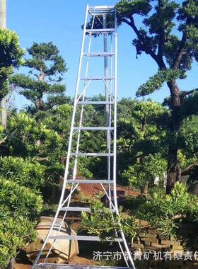 铝合园金梯售210626果园摘果园苗圃修林剪A字梯加厚伸缩林式园林