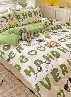 新款97415A类水洗棉印花被卡冬通宿被舍学生保暖加厚款夏春秋被芯