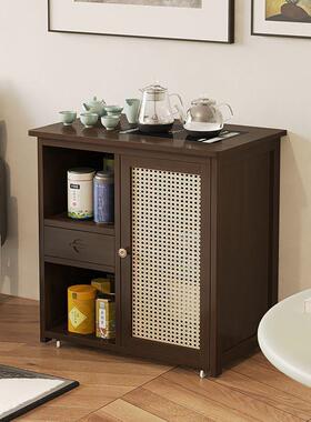移动茶柜茶桌边柜泡茶台家用烧水壶一体置茶边WVQ办公室茶水具柜