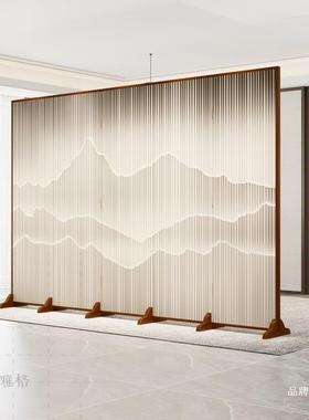 隔断墙简易酒自装轻奢隔断屏FXG光风衣屏穿风客厅店简约透实木移