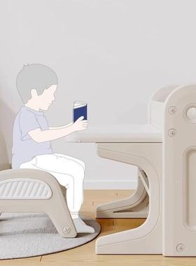 比树叠儿童哈学桌椅套装可折宝宝幼F87y7ksp儿园玩具桌子画习画写