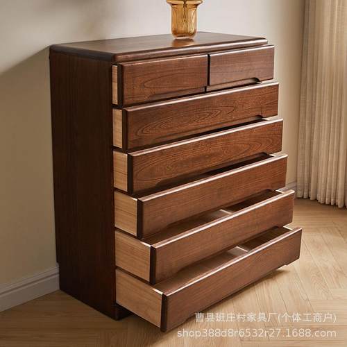 实木柜七斗柜免安装收纳物柜卧室大空间置物GVK屉家用储柜抽床尾