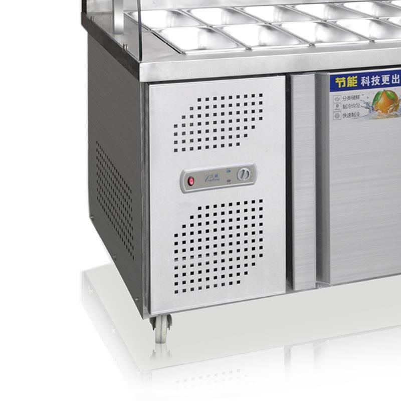 厂家直供麻辣烫柜展示柜冷藏保鲜冰柜商用立式冷柜水果串串点菜柜