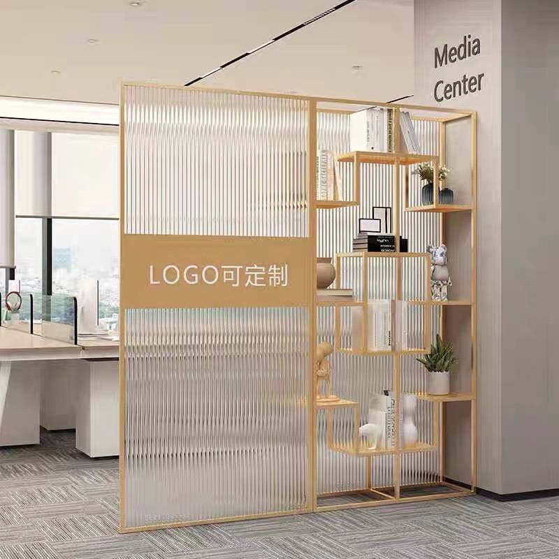 公司前台logo铁艺玻璃隔断展示架办公室隔断屏风展厅形象墙置物架,玩具/童车/益智/积木/模型,垂直悬浮玩具,淘宝优惠券,粉丝福利购,淘宝优惠卷
