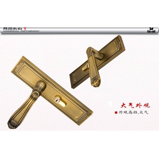 欧式 别墅门执手锁室内门锁房门锁双开实木门锁D3538AR