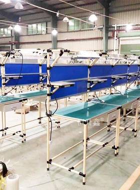 线棒精益管工作台防静电工作桌精PCO益管操作台车间工厂装配台