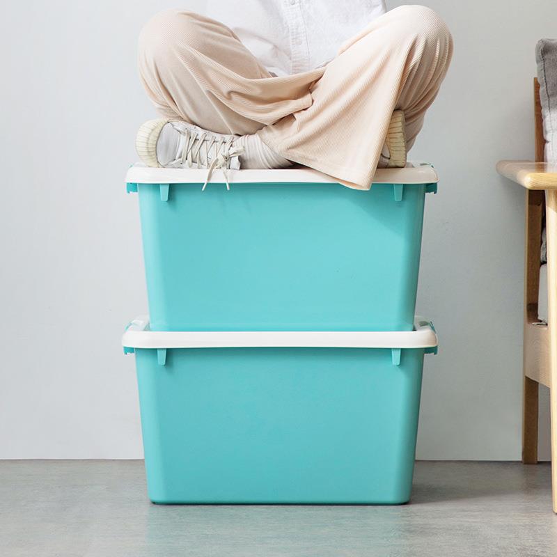 茶花塑收纳箱大号C28004衣料服具玩箱子宿舍加厚收纳盒5家用整理