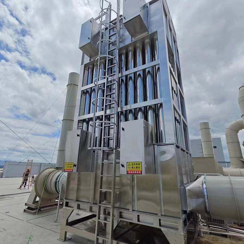 湿式静电除尘器工业除尘机废气处理成套设备不锈钢水循环集尘机