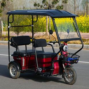 电动三轮车车雨篷加雨厚全透明封闭休闲小士折巴叠冬季 棚挡PXP风
