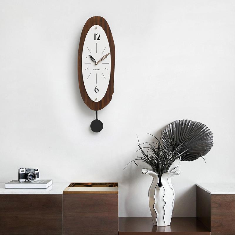 OZOUUNOM中古风客厅挂钟205新2轻奢钟简约家款用表大气时钟挂表