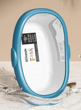 婴儿澡洗澡盆盆浴可躺托宝宝躺坐大号浴桶小用孩家泡新生OFD儿童