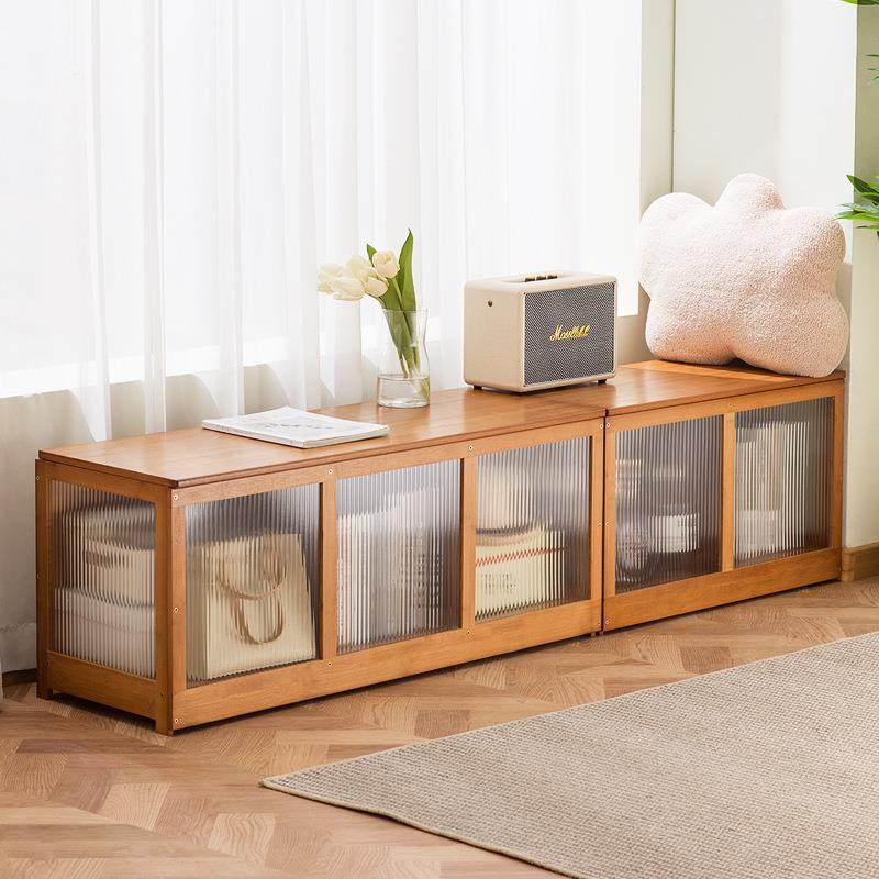 上卧开门盖飘窗储物柜室台矮柜子翻门长条榻阳榻米魔方CHT地柜可