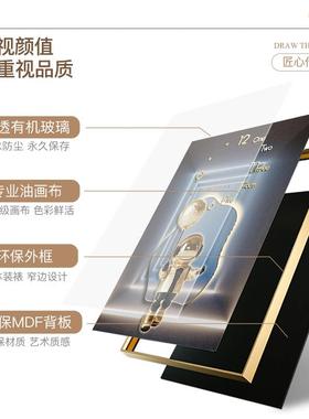 轻奢电表装画竖款时EWT钟太空带人免箱打孔现代简约配饰电箱遮挡