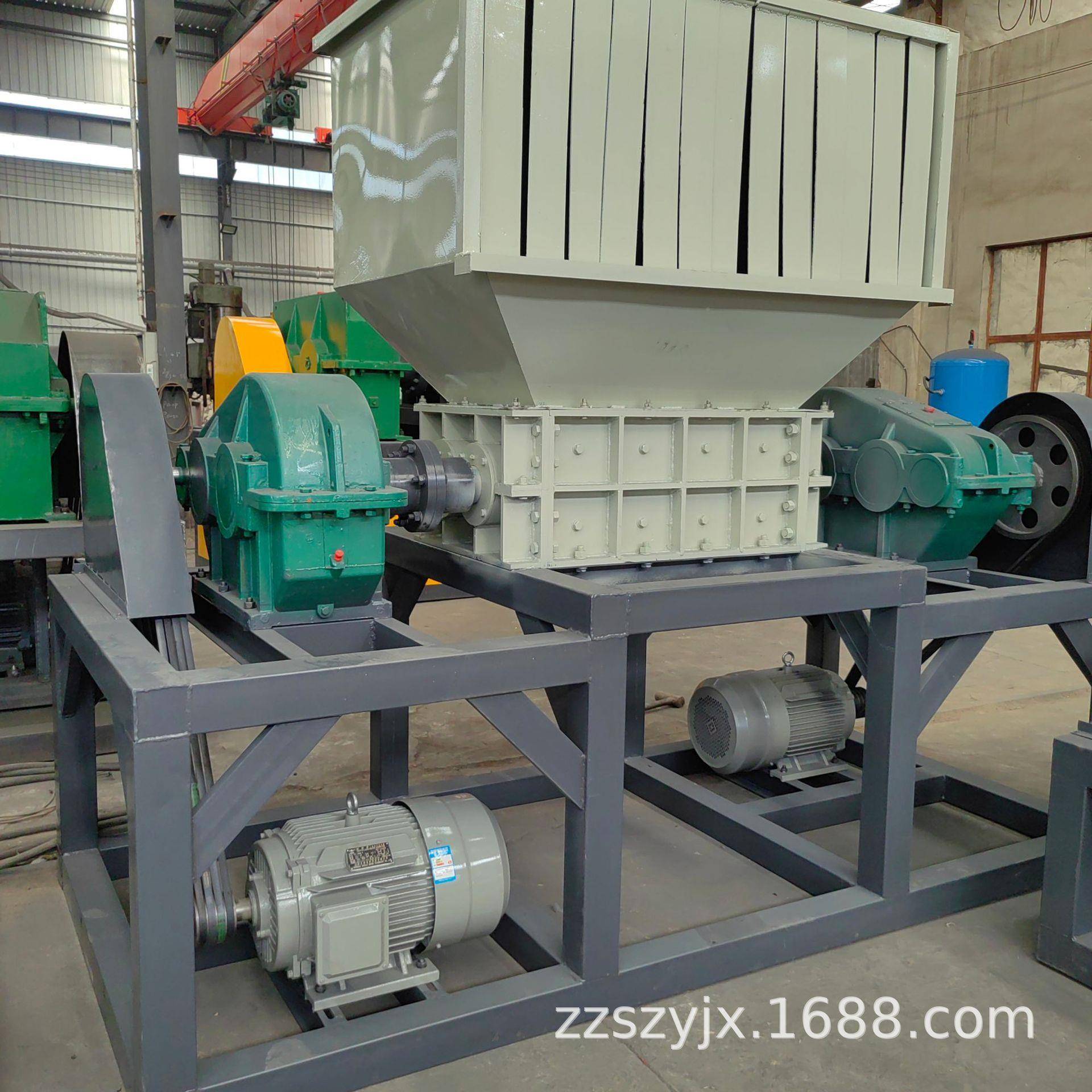 中80ECX0型铁屑钢撕碎机包铁华双轴撕机铜片废废钢料粉破碎机原厂