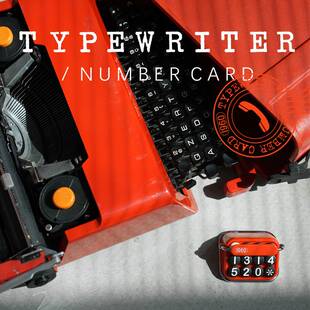 打字机停车牌复古创意个性女士汽车内摆件bbdd临时挪车电话号码卡
