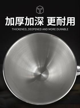 多功能家304不锈钢加厚搅拌桶BAU4.5L手蛋柄打大蛋碗5用QT厨师机