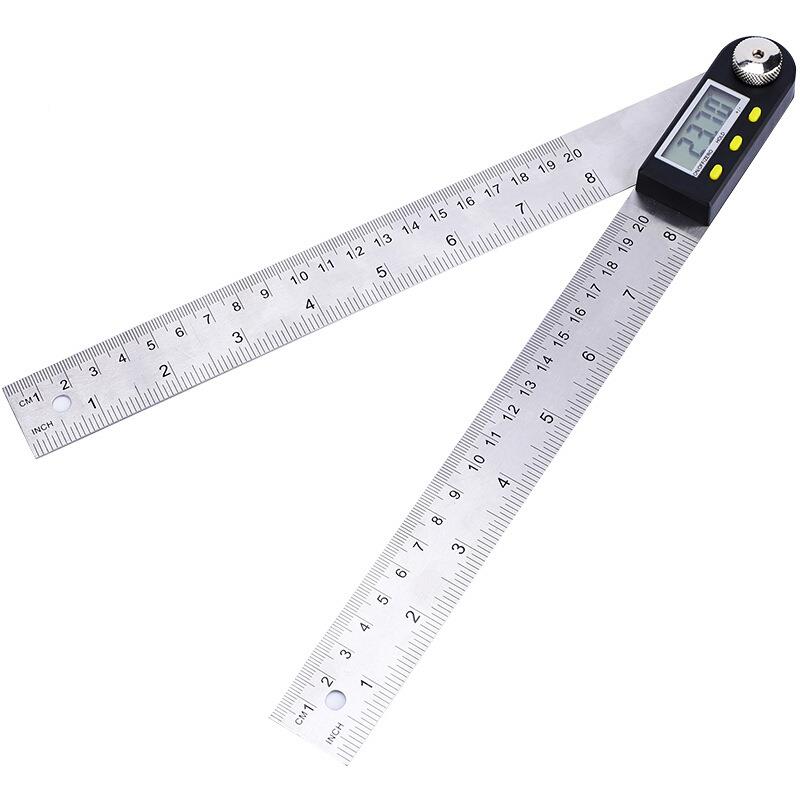 莱科EM-K伊A500数显角度尺不锈量ARY钢电子角度尺角器0-L500mm