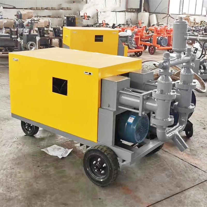 双缸缸双液注浆机WYB水固液灰TPU浆地基坑小型电化动混合双注浆机