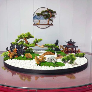 酒店餐厅电动餐桌景观大圆桌转z盘摆花高端中式饭店餐厅饭桌餐桌