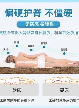 兴成床垫椰棕垫WDI硬垫大子1.8十名乳胶m家用天然环保牌棕榈薄款
