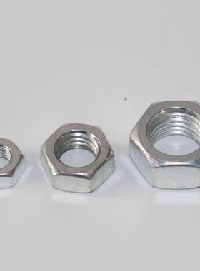 整件包邮母4.8级镀锌螺六角镀锌螺帽螺丝M母M55766M810M12M14M1M2