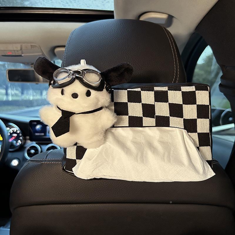 车载纸巾汽车抽纸盒盒车用纸袋内挂袋YHQ创意可爱装车品挂式饰扶