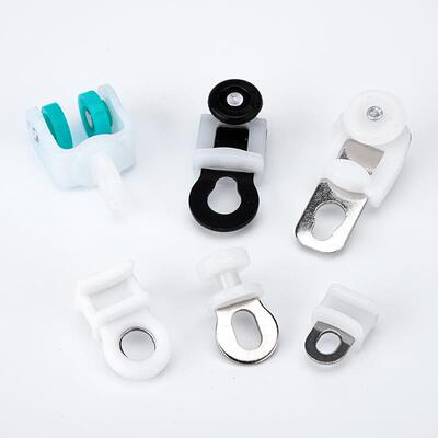 窗帘轨道滑电轨道直轨弯轨吊轮轮工字轨F型轨道轮动滚轮WYT挂钩子