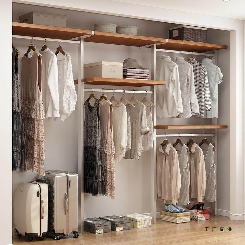 古风金属开衣柜放式砌卧室985落地铁艺挂衣架悬挂式中墙步入式衣,电子/电工,接线端子,淘宝优惠券,粉丝福利购,淘宝优惠卷