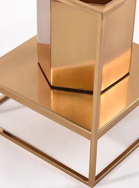 现简约金属花瓶客厅几餐桌插花摆MC-TY-60装件轻茶代奢样板间花器