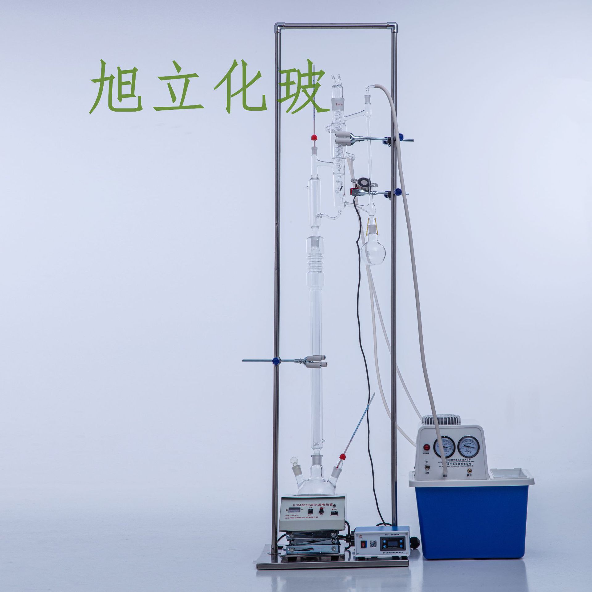 精馏装置 精馏塔分馏装置小试装置 电加热精馏柱 5225精馏头