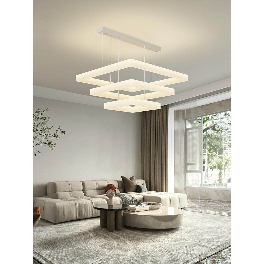 全光谱护眼客d厅吊灯主简约大气家意用极简le创方灯形吧台773餐厅,家装灯饰光源,智能吊灯,淘宝优惠券,粉丝福利购,淘宝优惠卷