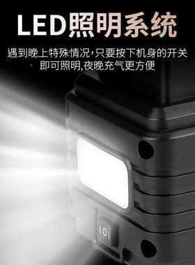 电车载充气双缸小轿29099车便携轮胎高压动220V12V打气式泵加气泵