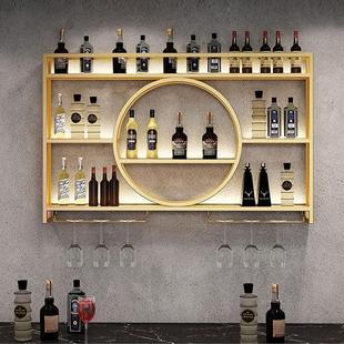 艺架壁挂铁式 IHM饰挂墙 酒柜置物架子红酒展酒示架客酒厅吧餐厅装