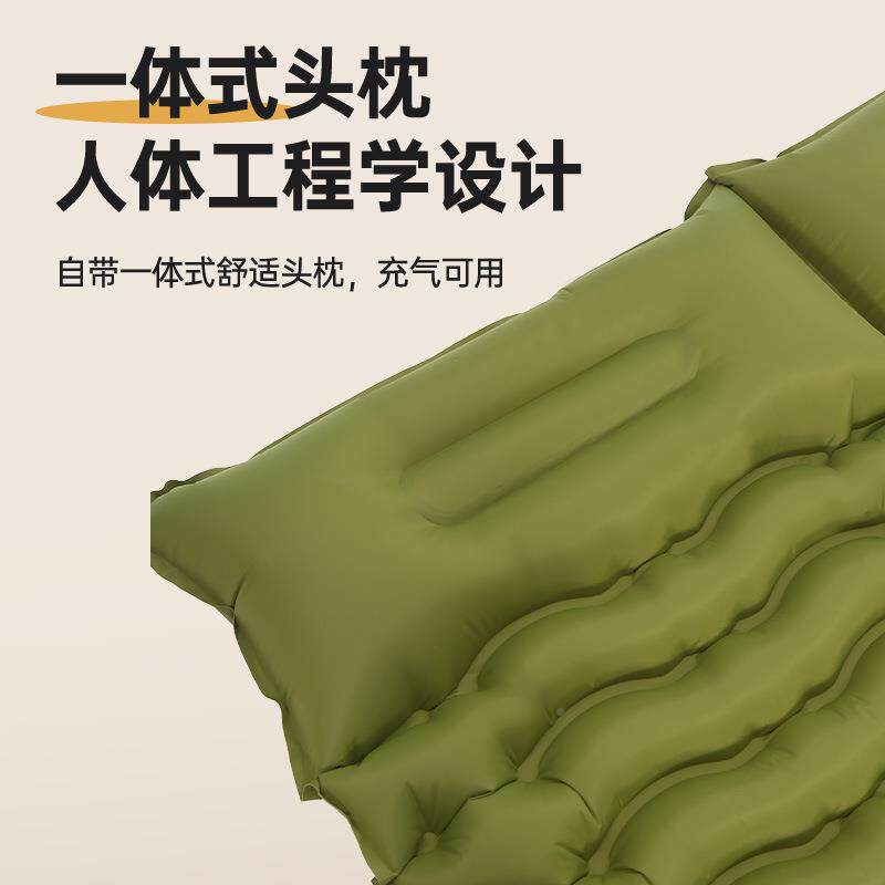 25新款户外充气垫子XDR-010单人脚踩防垫潮T2PU尼龙可拼接充气垫