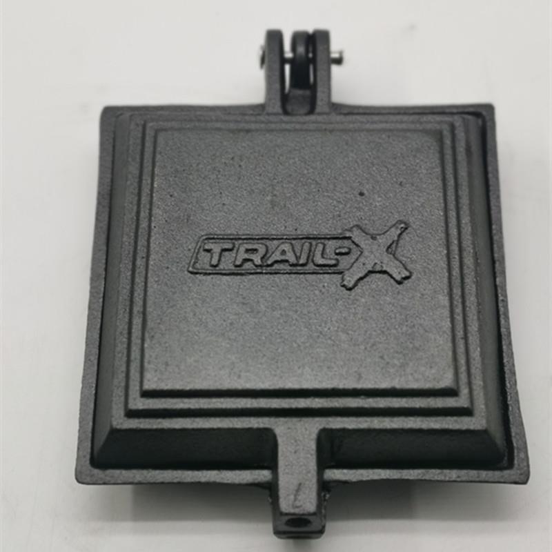 出HYutlkkq口双面铸铁三明治面包土司具模用户外烘家模具单模无焙