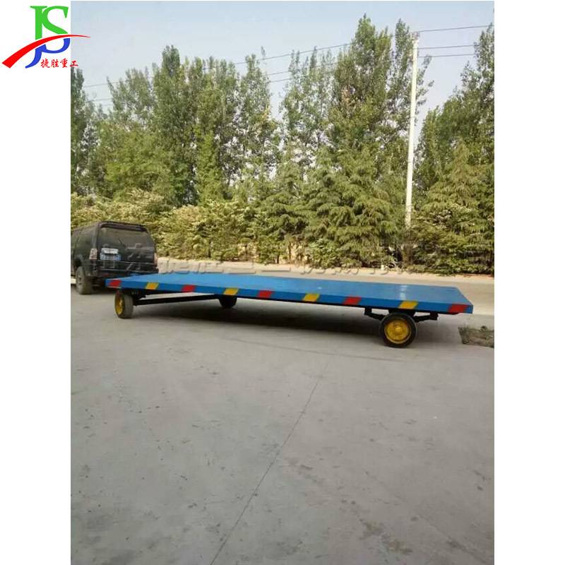 火车站货物装载平板车 机场行李箱运输平板拖车 集装箱用牵引车