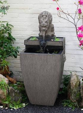 办VRG公水室室内外流摆件循环水系水景观庭院造景布置户院子外麦