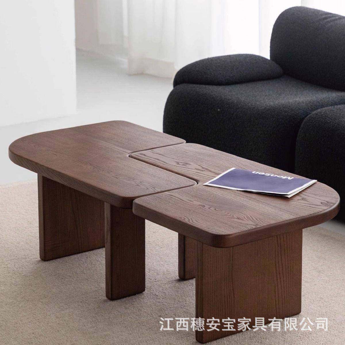 实木异不民规则黑色设计师简约茶几客厅家用小户型QSY形创意宿茶,标准件/零部件/工业耗材,车间地垫,淘宝优惠券,粉丝福利购,淘宝优惠卷
