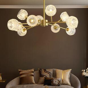 3015全铜加厚吊轻客网厅室红卧水晶灯