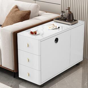 沙角发边柜侧边柜岩板奢边几客厅家用几简约现代轻BJ-003茶几移小